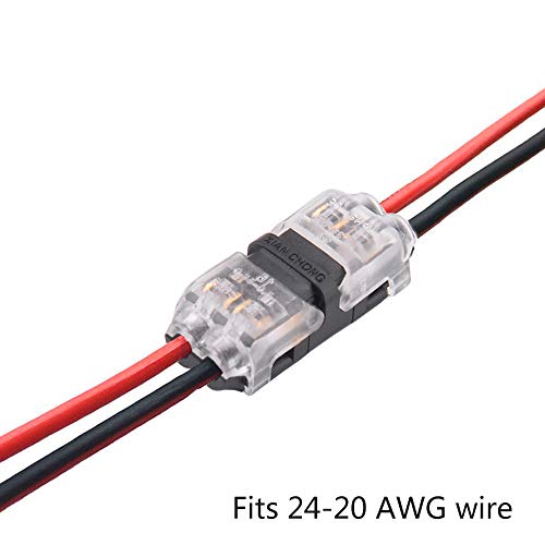 brightfour alambre rápido Splice connector-t tipo 1 pines solderless- Compatible con 22  20 AWG cable Automotive utiliza para algunos estrecho