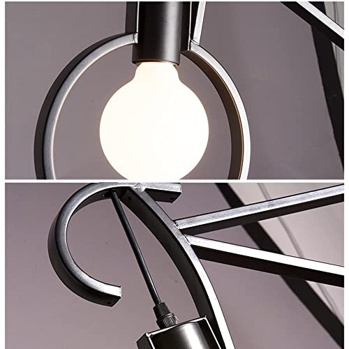 Lámpara colgante moderna de techo con estilo de bicicleta y luz creativa 3