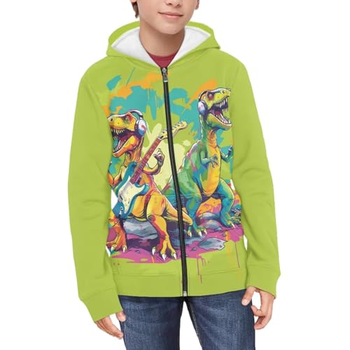 Kids Zip Up Hoodies for Girls Boys Lightweight Sweatshirt Hooded Pullover with Pockets Long Sleeve Jacket Outwear3