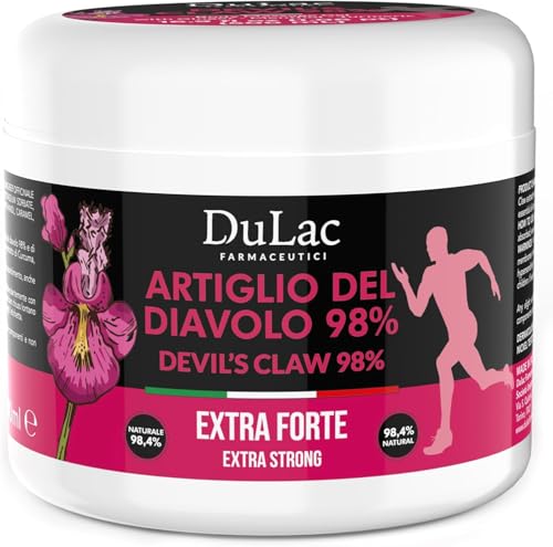 Dulàc, Artiglio del Diavolo 98% Gel Forte 500 ml, Gel Artiglio del Diavolo Forte con Zenzero, Mentolo e Curcuma, Sollievo Pelle Stressata per Sforzi Muscolari e Articolari Intensi, Made in Italy