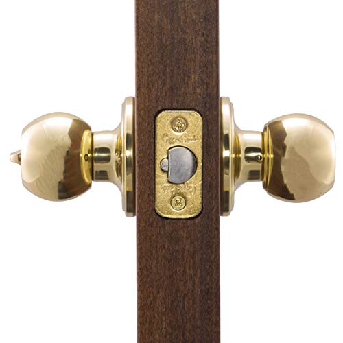 Copper Creek Bk2040Pb Ball Door Knob, Keyed Entry Function, 1 Pack, In Polished Brass #TOP3