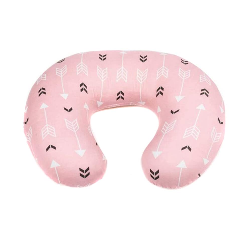 Uposao Baby Nursing Pillow Cover, Newborn U-Shaped Breastfeeding Pillowcase Cushion Cover Stretchy Replaceable for Infant Newborn Feeding Baby Boy and Girl,55x40CM