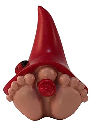 Jasper, The Giant Red Baby Gnome for The Enchanted Gnome and Fairy Garden (6 Inches Tall) (Red)