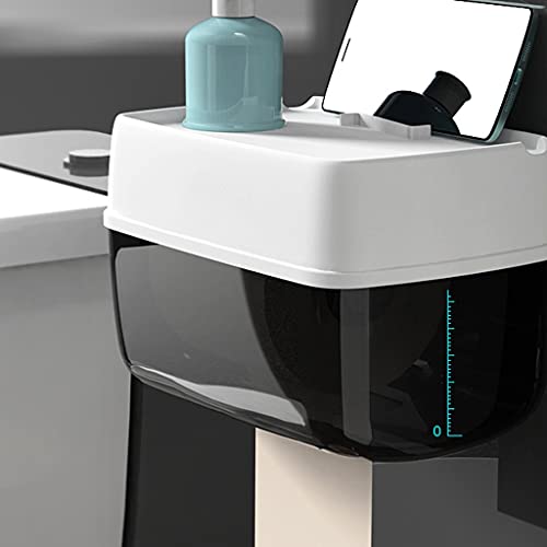 Soporte de papel higiénico estante de pared para optimizar espacio 6