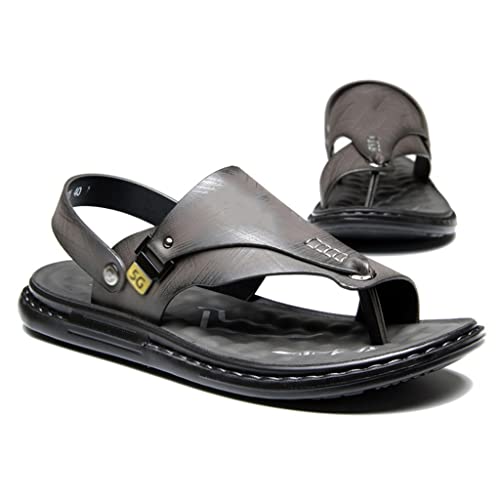 Beach Holiday Men Sandals Cushion Sandals Male Casual Sport Sandalias Outdoor Retro Light Sandals Men(44)2