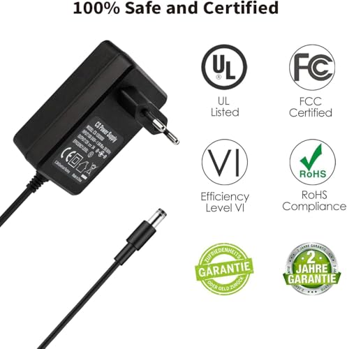 Image of 12V 2A DC Power Adapter 2.1 mm x 5.5 mm Splitter for Security Camera, NVR DVR Recorder, Monitor, WLAN Router Laptop, 12V Socket DC Cable Plug + 1 to 8 Y-Splitter DC Cable (1 to 8 Way)