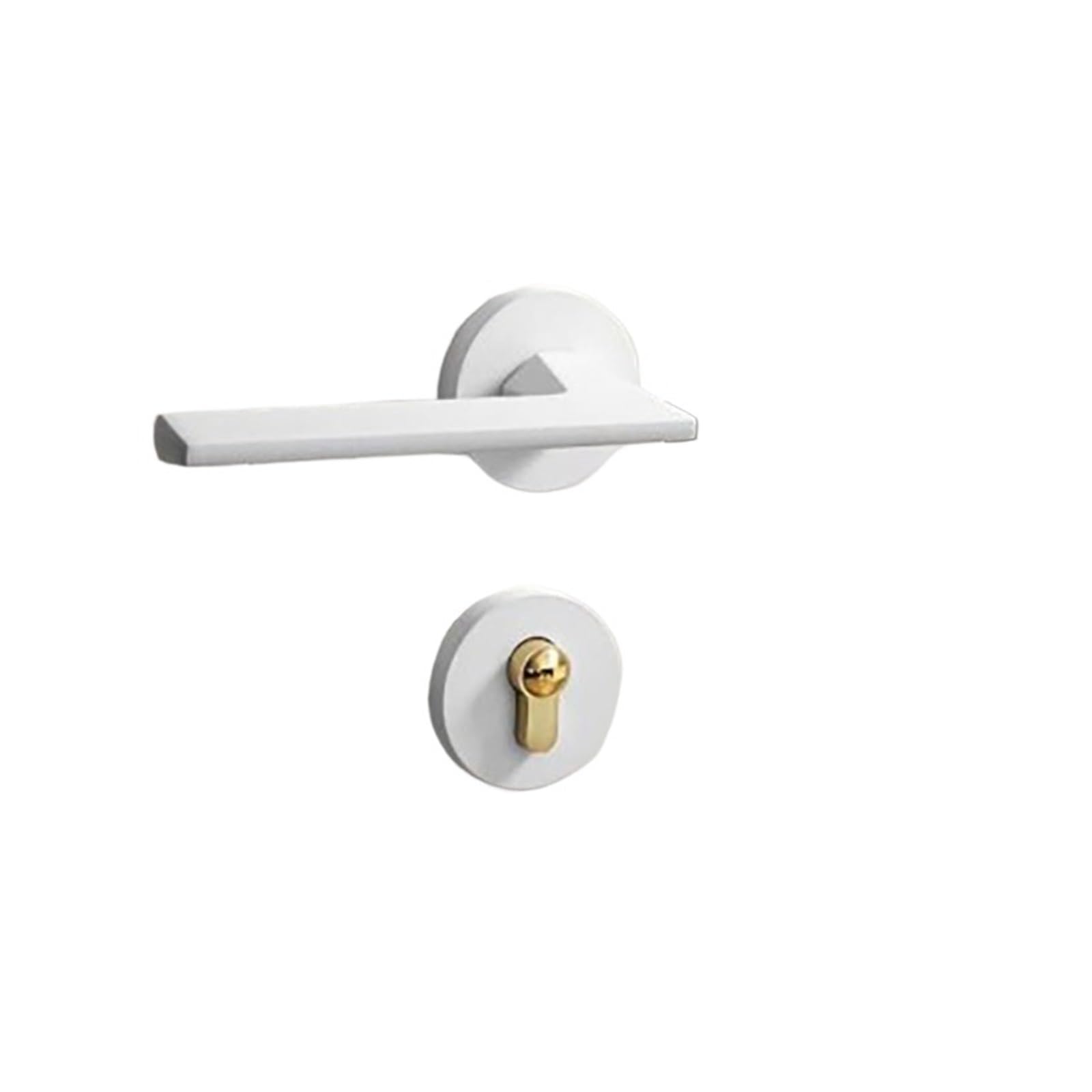 Serrure de porte intérieure design blanc minimaliste et élégant F12-086
