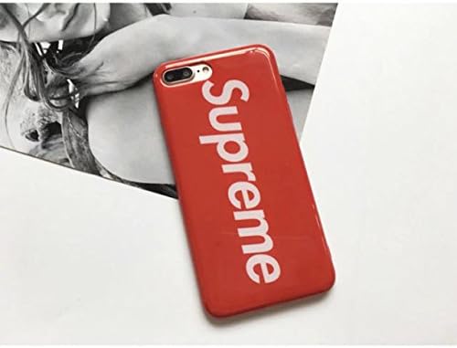 iPhone 6/6s 4.7" Case, Slim Supreme Logo Protective Premium Soft TPU Grippy Case for Apple iPhone 6 and iPhone 6s (Red)