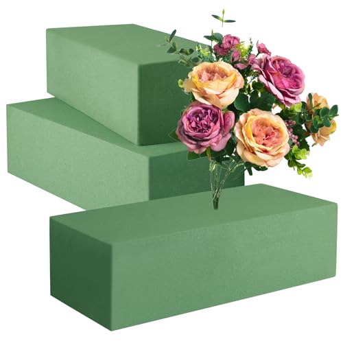 Xinjiayi Floral Foam 3 Pcs Green Wet-Dry Flower Foam