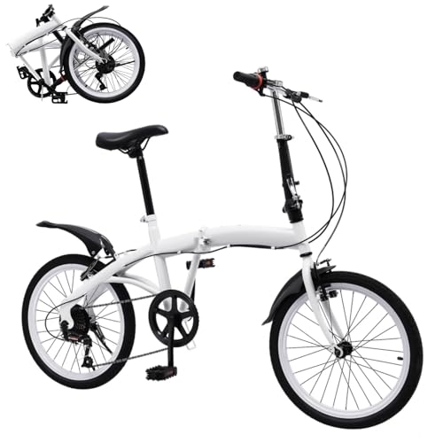 CHIMHOON Faltrad Erwachsene Fahrrad 20 Zoll Klappfahrrad für Erwachsene 7...