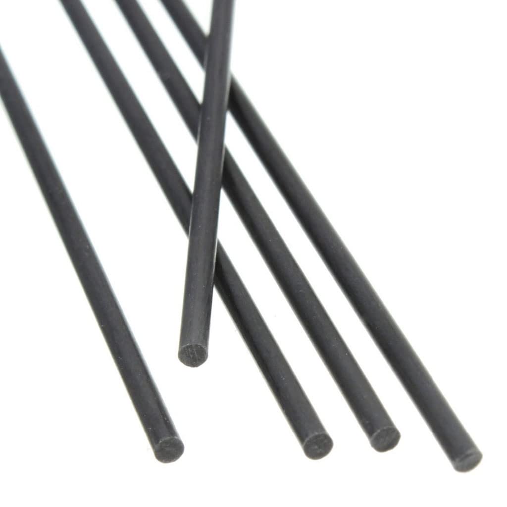 Okrągłe pręty z włókna węglowego 1000 mm do samolotów RC Projekty DIY Rurka z matowym wykończeniem(5pc 3mm X L1000mm)