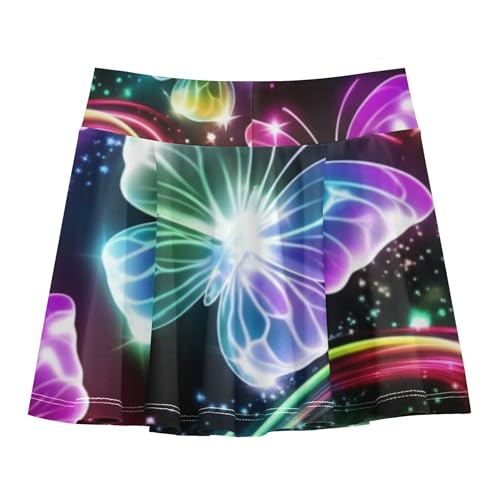 Joisal Dance Girls Skorts Athletic Shorts Tennis Skirts for Kids School Glowing 4t2