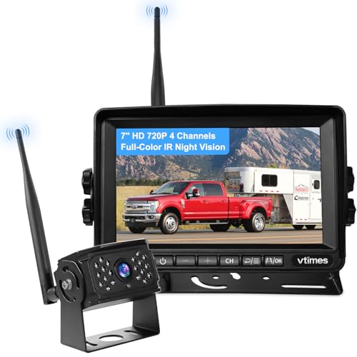 Wireless Backup Camera for Trucks, RV Backup Camera Wireless with 7' HD Monitor,...