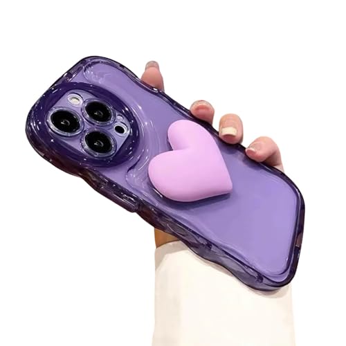 Coque iPhone 11 Pro Max violette en silicone souple à vagues
