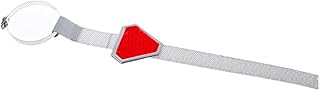 ikasus Red Universal Car Metal Anti-Static Reflective Strap Car Electrostatic Earth Belt Vehicle Warning Reflective Triangle Electrostatic Strip for Car Truck SUV