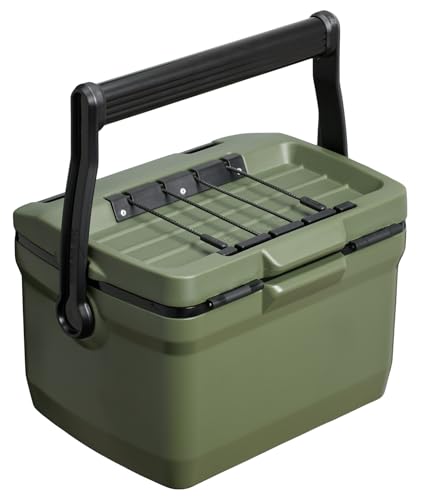 Image of Stanley Adventure Outdoor Cooler 7 qt | Heavy Duty Outdoor Camping Cooler with Easy Carry Top Handle | BPA-Free | Dried Pine