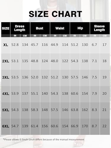 Image of Plus Size Maxi Dress for Women Short Sleeve V Neck Casual Loose Sundress with Pockets