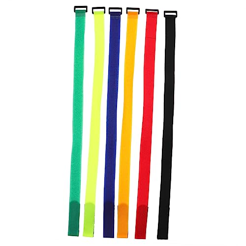 BESPORTBLE 2sets Strong Cinch Straps Tire Buckles Bike Sticky Straps Hook and Loop Tapes Ideal for Binding Wheels Securing Cables 12pcs*2