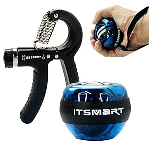 BAOFUFU Wrist Ball and 60 kg Hand Grip Strengthener Set, Used for Hand and Wrist Muscle Exercises, Arm Strengthening…