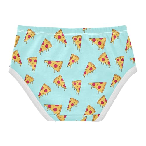 Little Girl Underwear Toddler Panties Kids Undies Pizza Slices Cartoon Soft Cotton Briefs 2T-8Y2