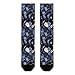 XTPSHN Raven Crow Clock Blue Rose Flower Crew Socks 16 Inch Cozy Breathable Sock Fit Fun Fashion Sockings for Women Men