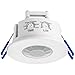 Produktbild SEBSON Bewegungsmelder Unterputz - 2er Set - Reichweite 8m / 360°, programmierbar, LED geeignet, Einbauloch Decke Ø63-66mm, PIR Sensor, 3-Draht
