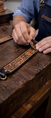 Image of CHALLENGER Western Antique Tooled Leather Replacement Shoulder Strap for Bags Purse Duffle 115FKStrap