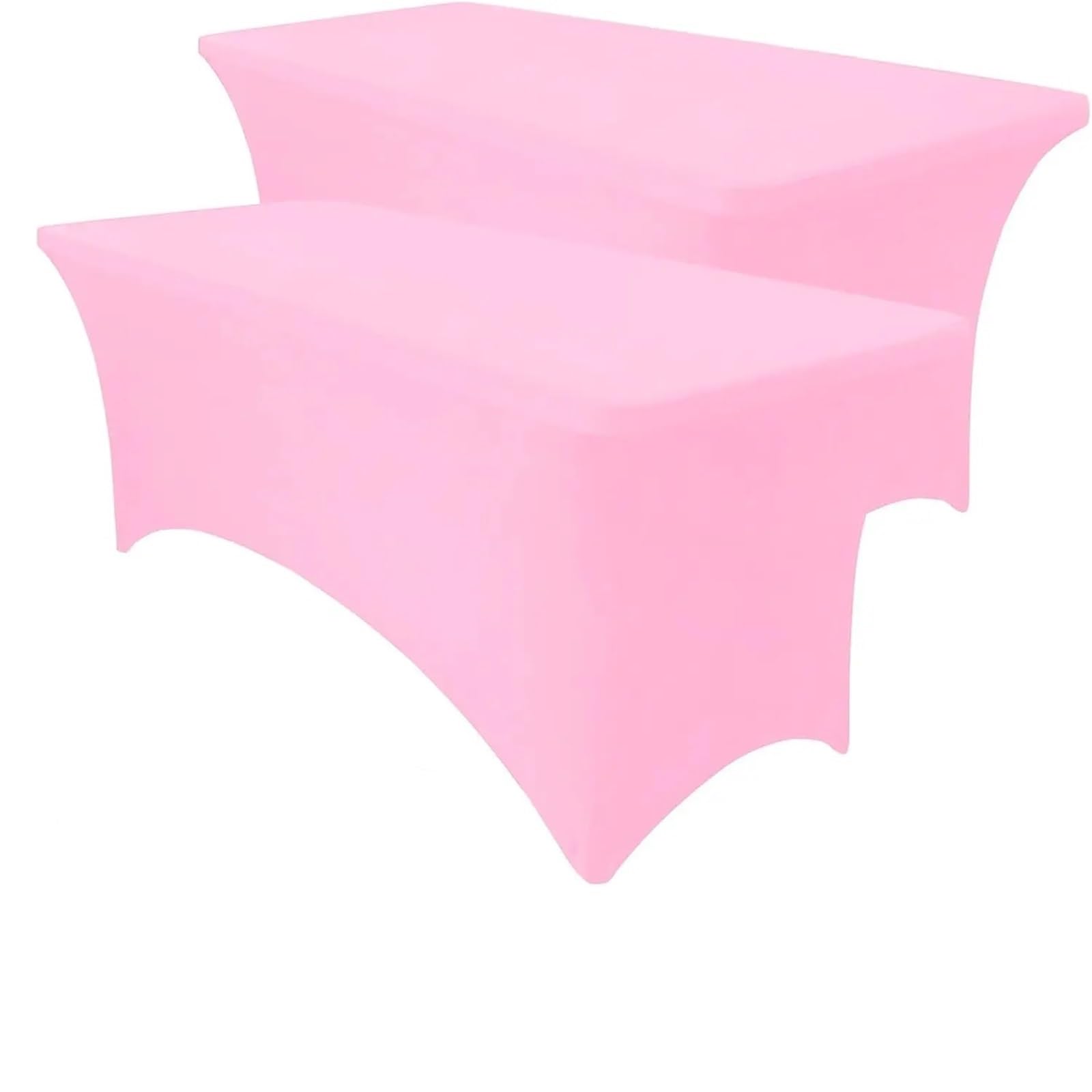 SNGUOQ 2 Pcs 6ft Table Cloth for Rectangle Tables Tablecloth Rectangular Fitted Stretch Spandex Covers For Event, Wedding