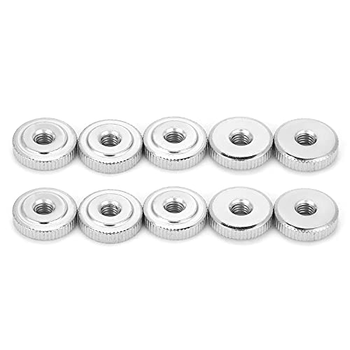 Pwshymi M4 M5 M6 M8 M10 Handle Nut, 10PCS Gb807 Knurled Thumb Nuts, Multiple for Fastening Parts (M5(10pcs))