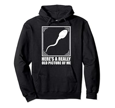 Funny Old Picture Of Me Sperm Gift Cool Photo Album Gag Joke Pullover Hoodie