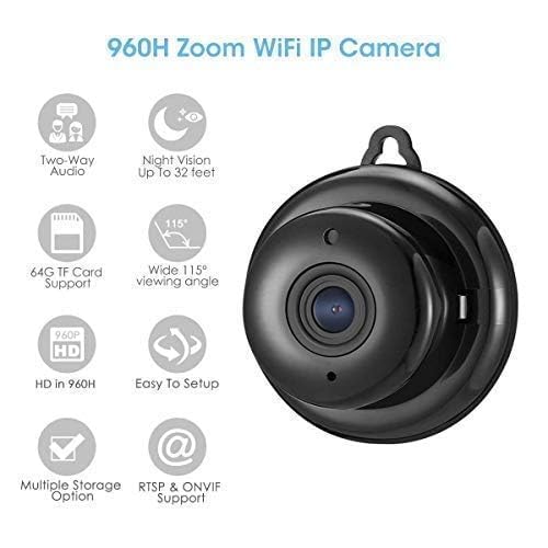 Image of TP PLUS 3MP Mini Wi-Fi Full HD 720P-1080P Wireless WiFi Camera Audio and Video Live with Wireless Recorded Cam with Light Vision and Motion Detection (Mini Camera)