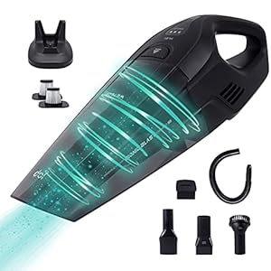 JAP Tornado S2 – Alles in één kruimeldief – Vast en vloeibaar – Huisdiervriendelijk – 4 kopstukken – Autostofzuiger – Snoerloos – 14,8V 7000pA – Zwart