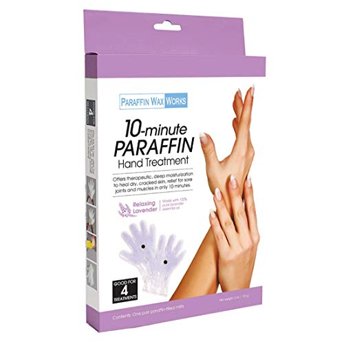 Paraffin Wax Works 10-Minute Paraffin Hand Treatment, Spa and Home Treatment Gloves, Relaxing Lavender, One-Pair