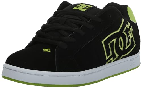 Image of DC Men's Net Skate Casual Shoe Black /Lime Green 7