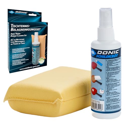 Donic-Schildkröt Tischtennis Reinigungsset, 100 ml Belagreiniger...