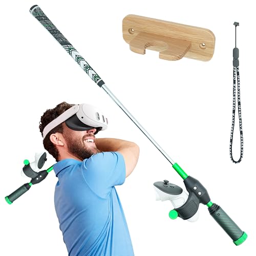 Image of DeadEyeVR - DriVR Elite Chrome - Golf Club for Quest - Realistic VR Golf Simulator Handle - Weighted VR Golf Club Grip for Enhanced Play