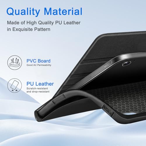 Image of CoBak Case for Samsung Galaxy Tab A11+ Plus 11 inch 2025, Multi-Viewing Angles, All New PU Leather Folio Stand Cover with Auto Sleep Wake Feature for Samsung Galaxy Tab A11+ Tablet 11-inch, Black