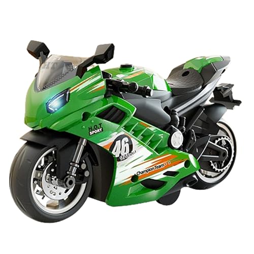 Kinder Motorrad Spielzeug - Pullback Sound Light Motorrad, Powered Play Vehicle | Kinder Spaß Reiterlebnis Spielzeug, realistische Motorrauschen blinkende Scheinwerfer Spielzeug für