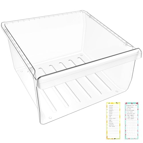 Image of Upgraded DA97-08693B Refrigerator Crisper Drawer Compatible with Samsung Refrigerator Drawer RS25J500DSR RS25J500DSG RS261MDRS RS25H5000SR,DA97-08693B For Samsung Fridge Drawer Replacement Parts Upper