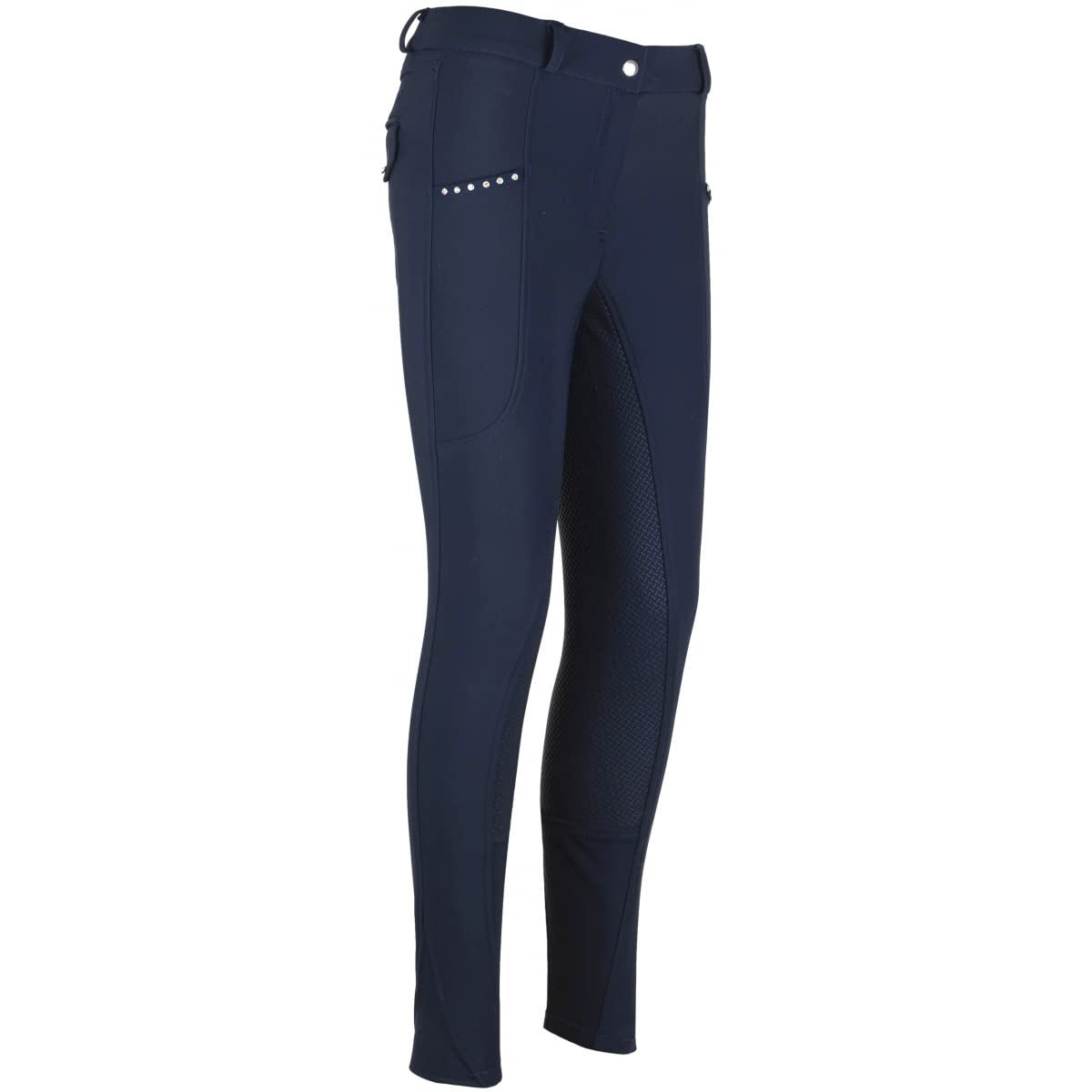 Lazura - Damen Winter Reithose Tatjana – Gr. 34-46 | Vollbesatz aus Silikon – Reiterhose mit 2 seitlichen Handytaschen – Vollbesatzreithose – Reitbekleidung