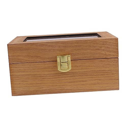 NIYANGLE 1Pc Creative Slot Luxury Watch Display Case Elegant Organizer with Window for Watch Storage Bracelet Watch Box Stylish and Functional Watch Holder