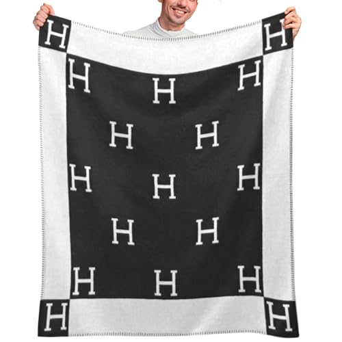 H Blanket Sofa Throw Blanket Soft and Comfortable Blanket Suitable for Sofa and Living Room