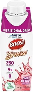 Boost Breeze Nutritional Drink Wildberry, 8 Fl Oz (Pack of 3)