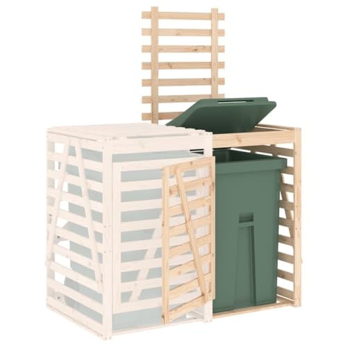 Abri de rangement en pin durable, solution élégante extérieure