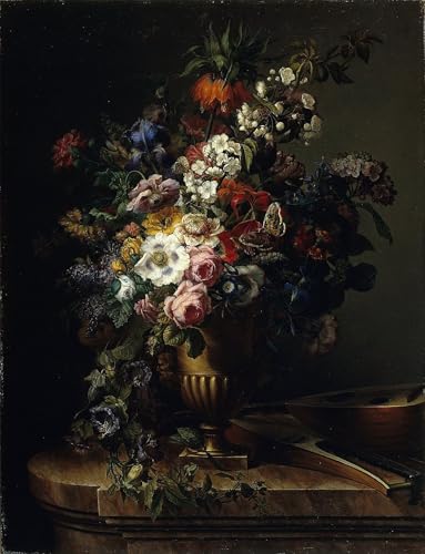 Cuadro en lienzo vintage de 60x90cm, una obra elegante de Francesc Lacoma para tu pared
