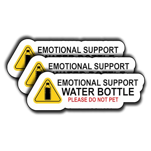 (3Pcs) Emotional Support Water Bottle Please Do Not Pet...