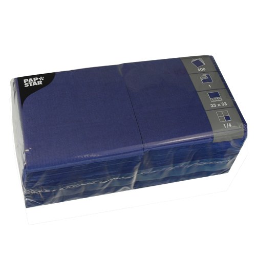5000 de servilletas de papel, 1-capa "Economy" 1/4-pliegue de 33 cm x 33 (82903)
