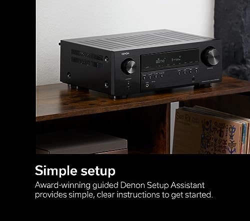 Image of Denon AVR-S670H 5.2 Ch Home Theater Receiver, 8K UHD HDMI Receiver (75W x 5), Streaming via Built-in HEOS Bluetooth & Wi-Fi, Dolby TrueHD, Dolby Pro Logic II DTS HD Surround Sound System for TV