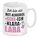 Produktbild Herzbotschaft Tasse mit Motiv - Ich Bin die MIT Alkohol Sehe ICH Klara Lara