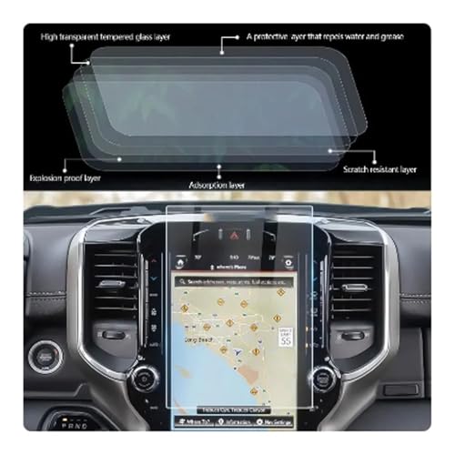 Verre trempé navigation voiture RAM évitera les rayures de l'écran